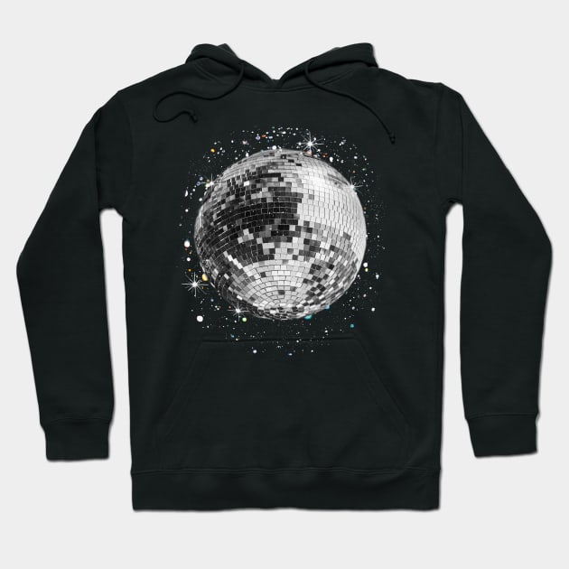 Black And White Disco Hoodie by Random Galaxy